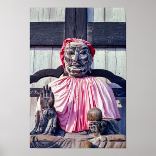Poster Statue de Pindola Bharadvaja à Nara - Japon