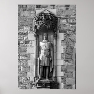 Poster Statue de Robert le Bruce au château d'Édimbourg