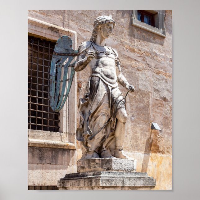 Poster Statue de San Michele dans le Château Saint-Ange - (Devant)