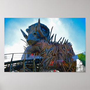 Poster Statue de Wicker Man   Alton Towers Resort