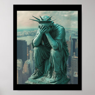 Poster Statue Des Femmes De Liberté Facepalm Col V
