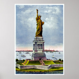 Poster STATUE DES Ives DE LIBERTÉ) ~