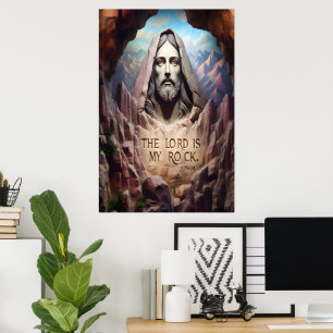 Poster Statue Divine : Le Seigneur Est Mon Rocher