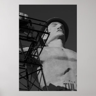 Poster Statue d'or de foreuse, Tulsa, l'Oklahoma. 2009