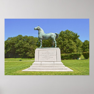 Poster Statue du cheval Morgan, Vermont