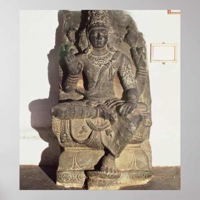 Poster Statue du Dieu hindou Brahma (Devant)