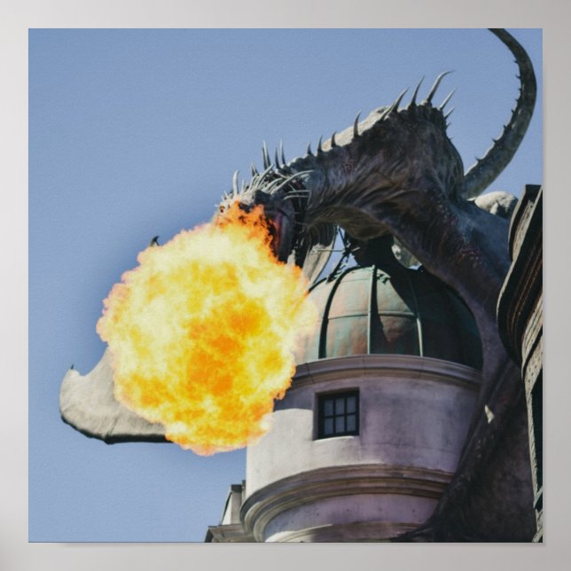 Poster Statue du Dragon de Respiration (Devant)