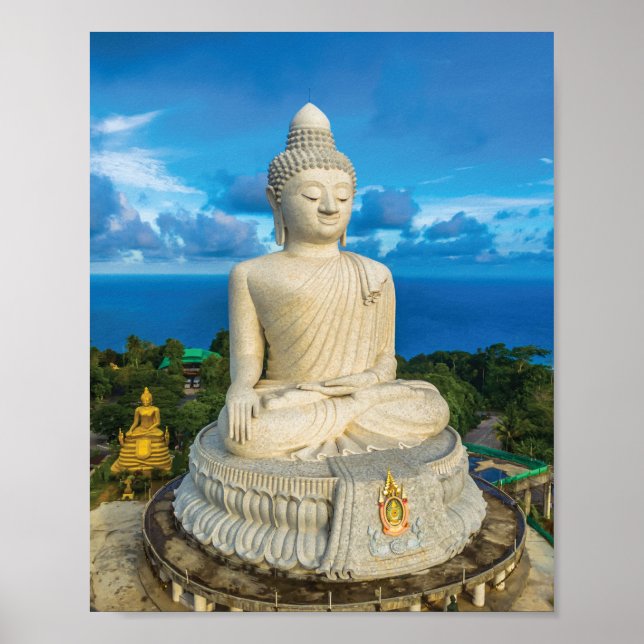 Poster Statue du Grand Bouddha en mer (Devant)