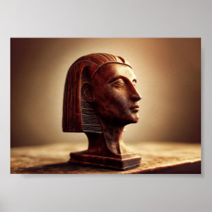 Poster Statue égyptienne d'une déesse