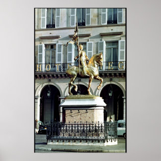 Poster Statue équestre de Jeanne d'Arc