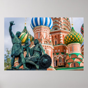 Poster Statue et basilique St-Basile