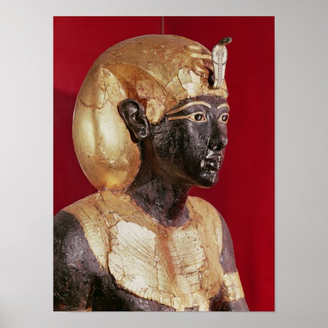 Poster Statue grandeur nature de Toutankhamon (Devant)