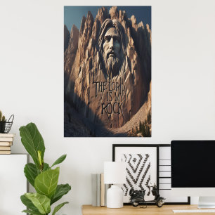 Poster Statue majestueuse de Jésus : Le Seigneur est mon 