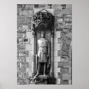 Poster Statue of Robert the Bruce at Edinburgh Castle