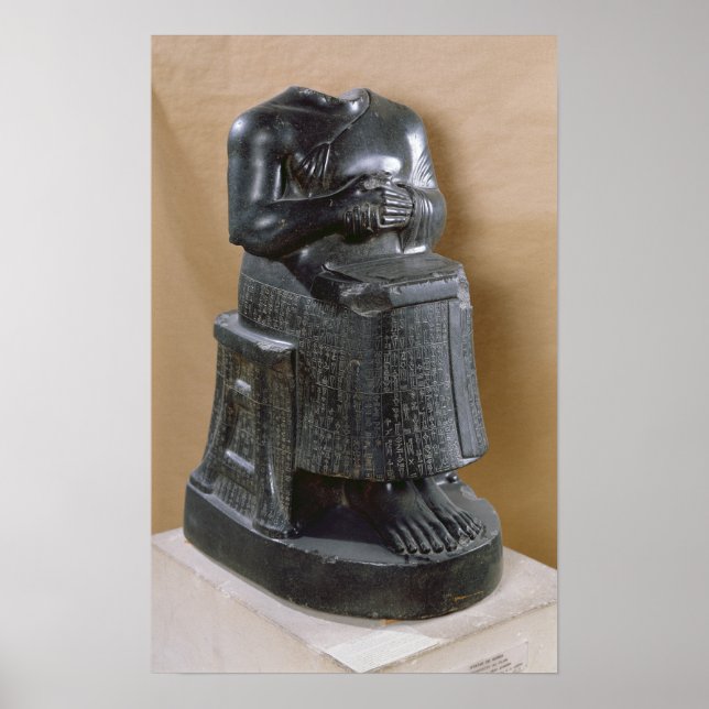 Poster Statue sans tête du Prince Gudea en tant que (Devant)