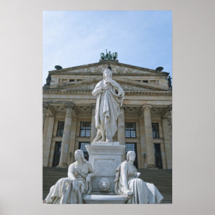 Poster Statue Schiller à Berlin