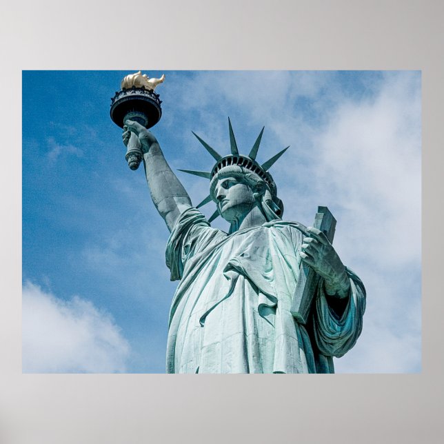 Poster Statue vintage de la Liberté (Devant)