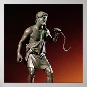 Poster Statuette de Lararium d'un transporteur d'eau