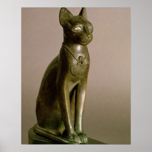 Poster Statuette d'un chat représentant la déesse Bastet