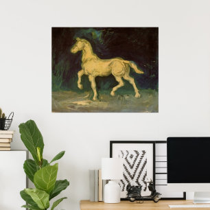 Poster Statuette en plâtre d'un cheval par Vincent van Go