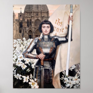 Poster Ste Jeanne d'Arc Patronne de la France Jeanne d'Ar