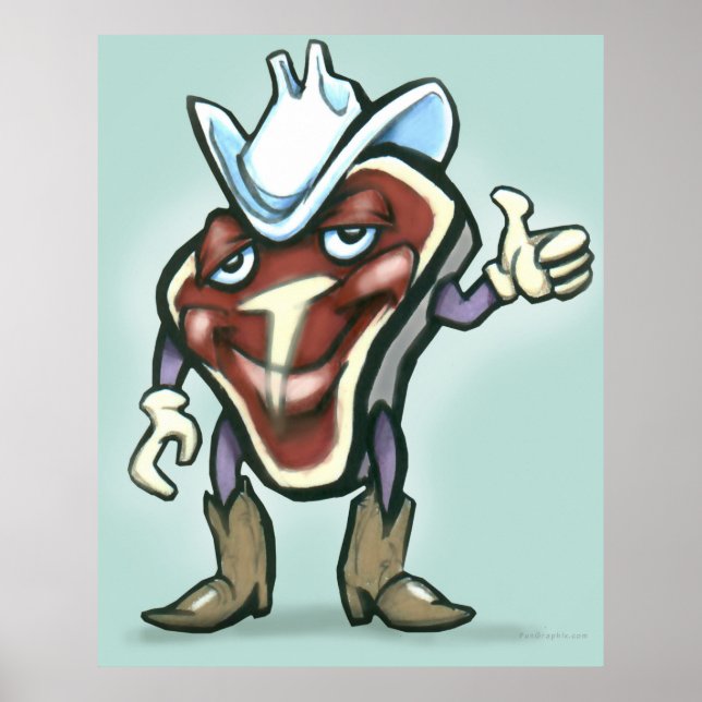 Poster Steak (Devant)