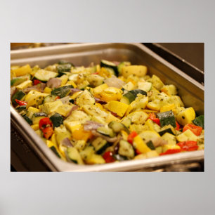 Poster Steamed vegetables