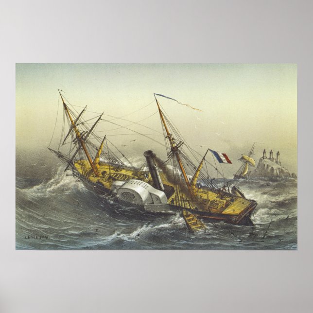 Poster Steamer Fulton (Devant)