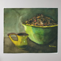 Steaming Morning Cup Cup of Coffee Bowl Coffee Bea