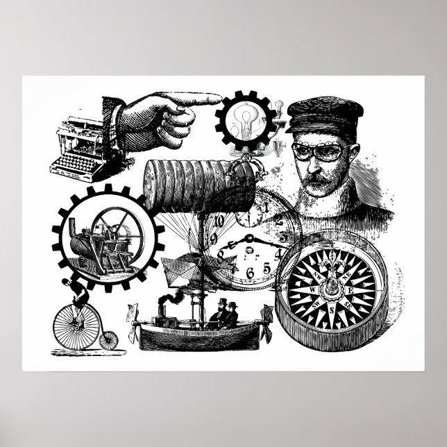 Poster steampunk (Devant)