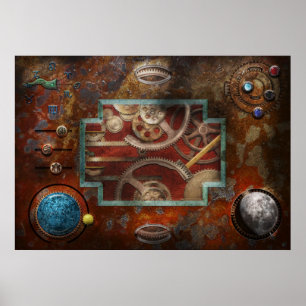 Poster Steampunk - Boîte de Pandore