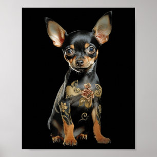 Poster Steampunk Chihuahua Ink Tat Art Tattoo Artiste Pup