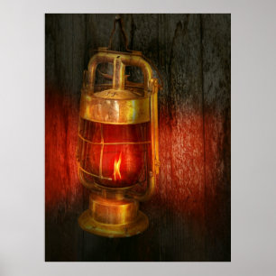 Poster Steampunk - district de Red Light