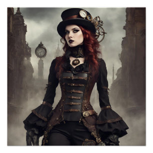 Poster Steampunk gothique