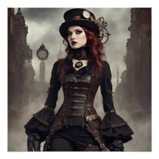 Poster Steampunk gothique