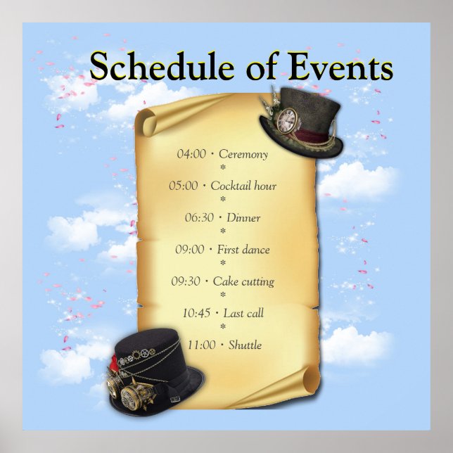 Poster Steampunk Graphic conceptions sur l'illusion du te (Devant)