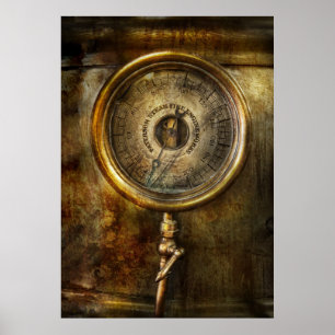Poster Steampunk - Le manomètre