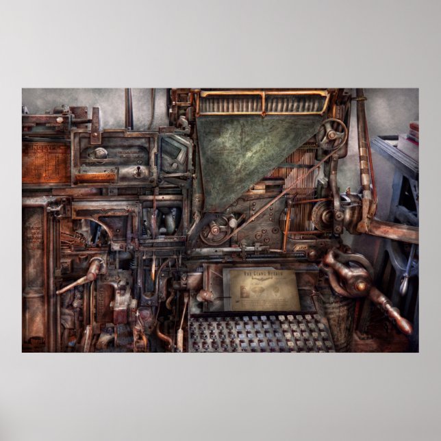 Poster Steampunk - Machine - Toutes les cloches et siffle (Devant)