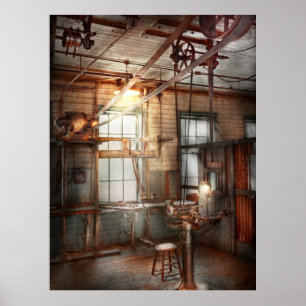 Poster Steampunk - Machiniste - La station de meulage