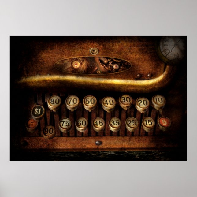 Poster Steampunk - Mécanisme de rémunération (Devant)