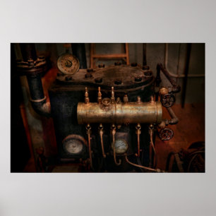 Poster Steampunk - Plomberie - La matrice de valve