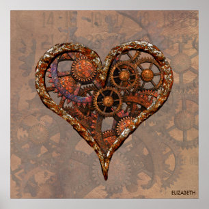 Poster Steampunk Rusty Vintage