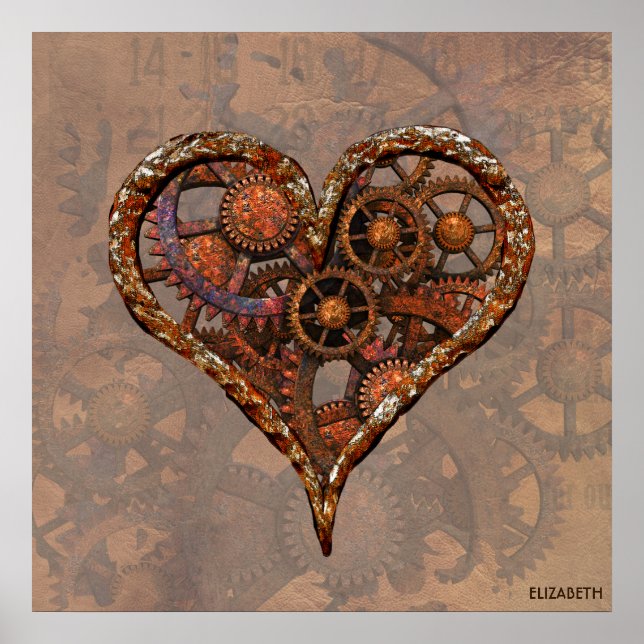 Poster Steampunk Rusty Vintage (Devant)