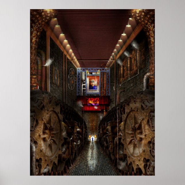 Poster Steampunk - Société dystopique (Devant)