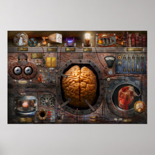 Poster Steampunk - surcharge d'information