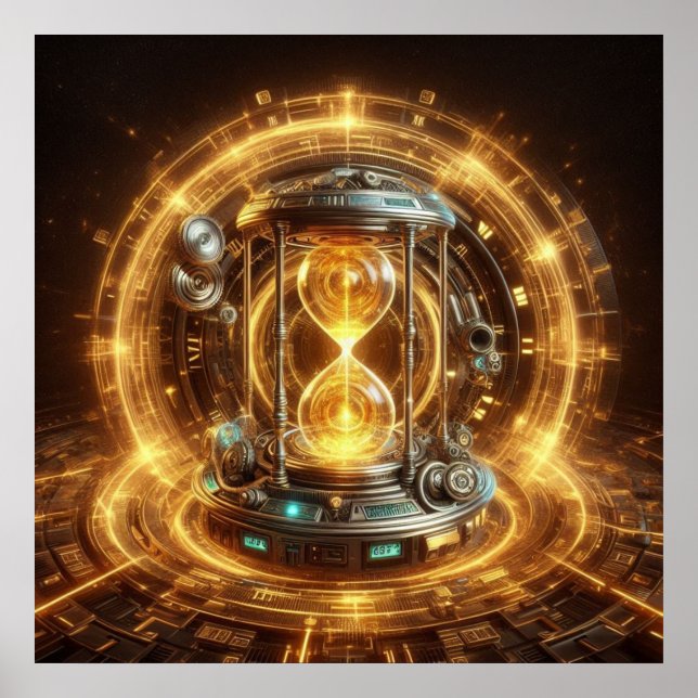 Poster Steampunk, Time Machine, Time/Space/Continuum 003X (Devant)