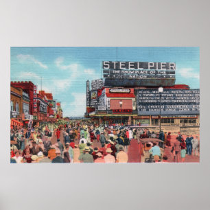 Poster Steel Pier - Atlantic City