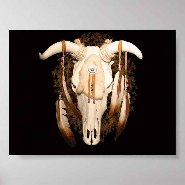 Poster Steer Skull (Devant)