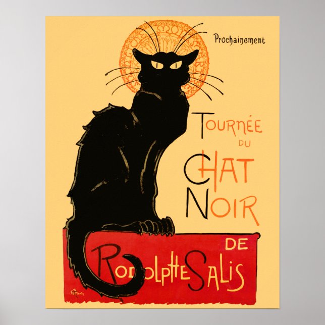 Poster Steinlen Chat noir classique (Devant)