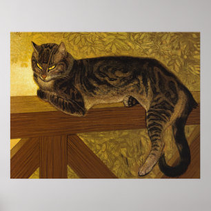 Poster Steinlen Tabby Cat